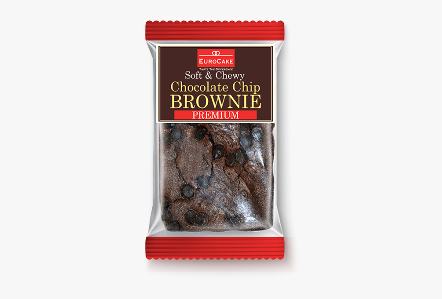 Premium Chocolate Chip Brownie - Eurocake Chocolate Chip Brownie, Transparent Clipart