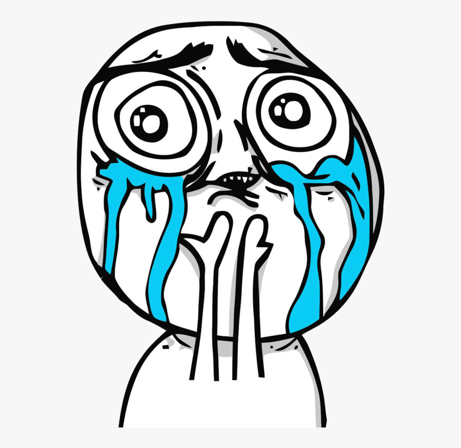 Head,illustration,line Art,art,clip Art,graphic Design,drawing,graphics - Crying Troll Face Transparent, Transparent Clipart