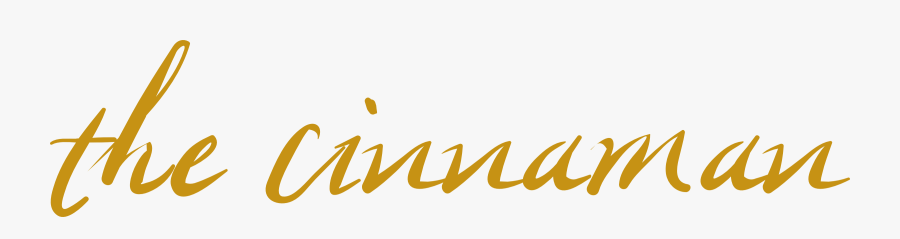 The Cinnaman - Calligraphy, Transparent Clipart