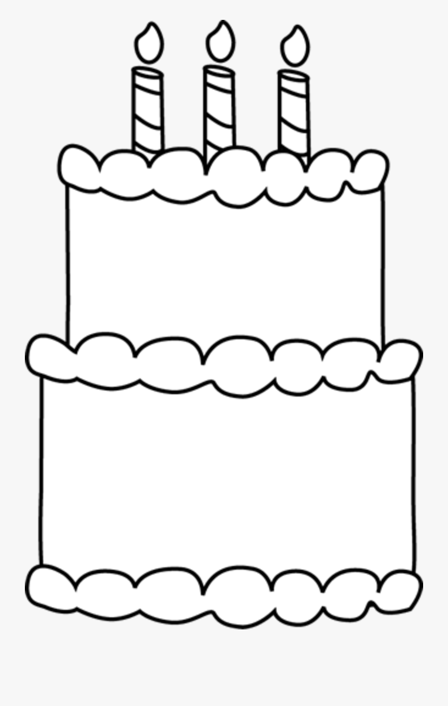 Template Of A Cake, Transparent Clipart