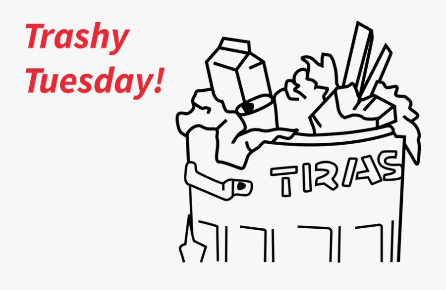 Keepvirginiacozy Trashytuesday Transparentbackground - Trash Can Black And White, Transparent Clipart
