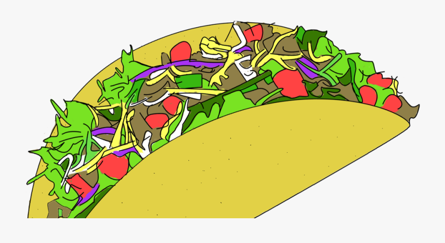 Transparent Background Mexican Food Clipart Taco Background, Transparent Clipart