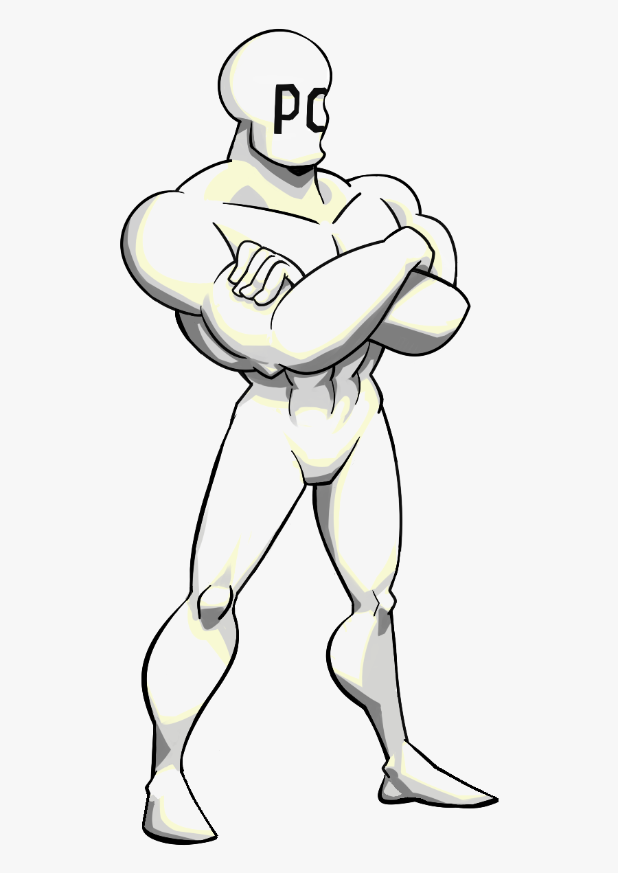 Thumb Clip Art Clothing White Standing Line Art Man - Hero Girl Line Art Transparent, Transparent Clipart