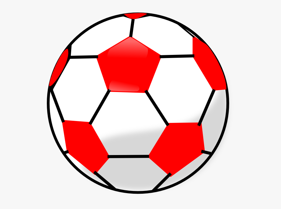 Red Soccer Ball Clip Art - Pink Soccer Ball Clipart, Transparent Clipart