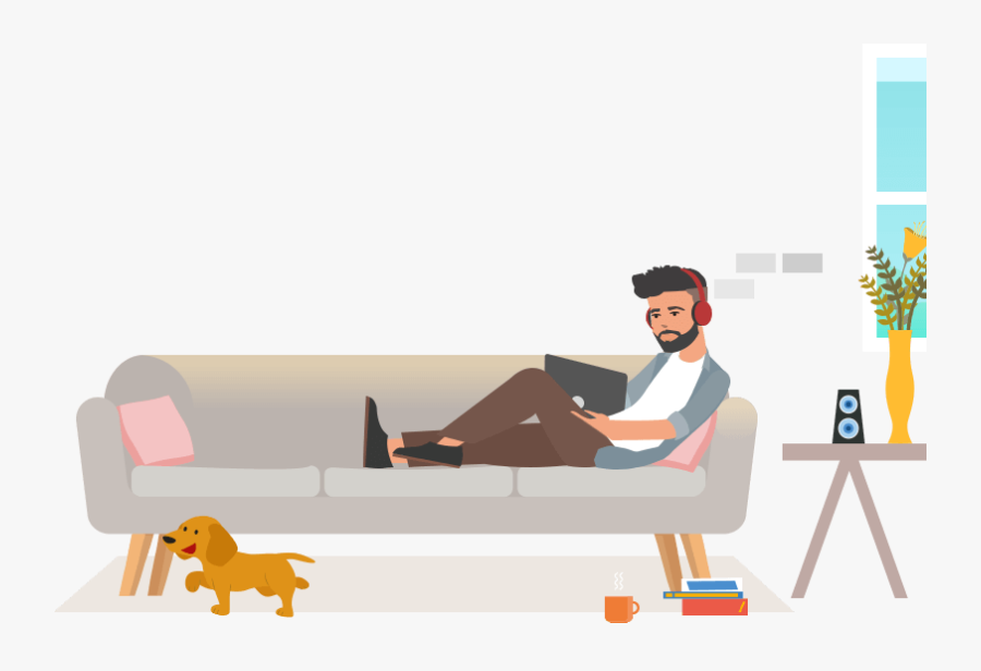 Employee Wfh - Bench, Transparent Clipart
