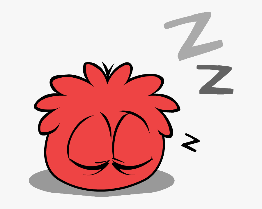 Sleep Png Pic - Club Penguin Puffles Red, Transparent Clipart