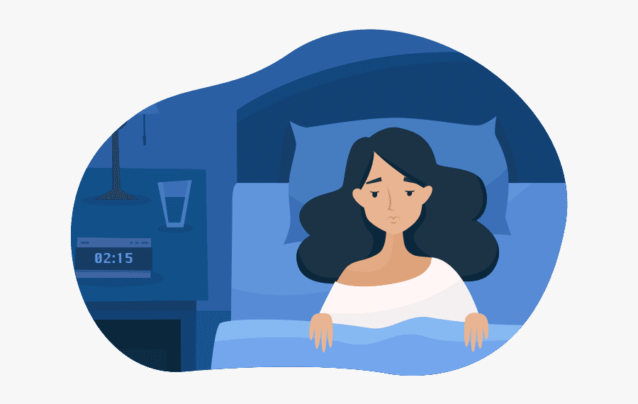 How To Prevent Insomnia - Hard To Sleep Illustration, Transparent Clipart