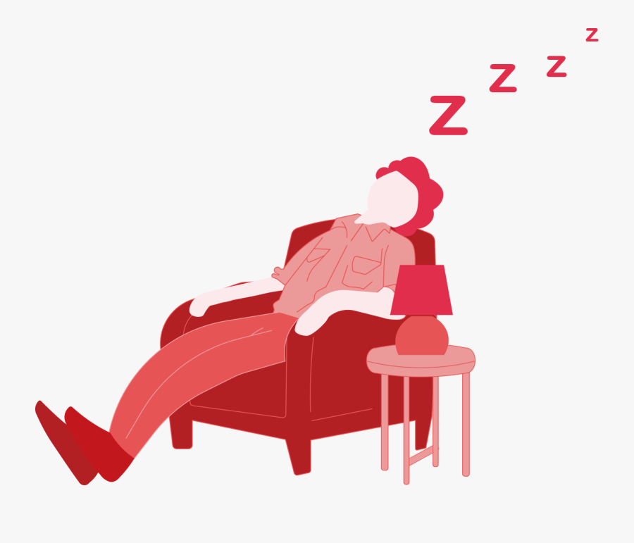 Caught Napping - Sitting, Transparent Clipart