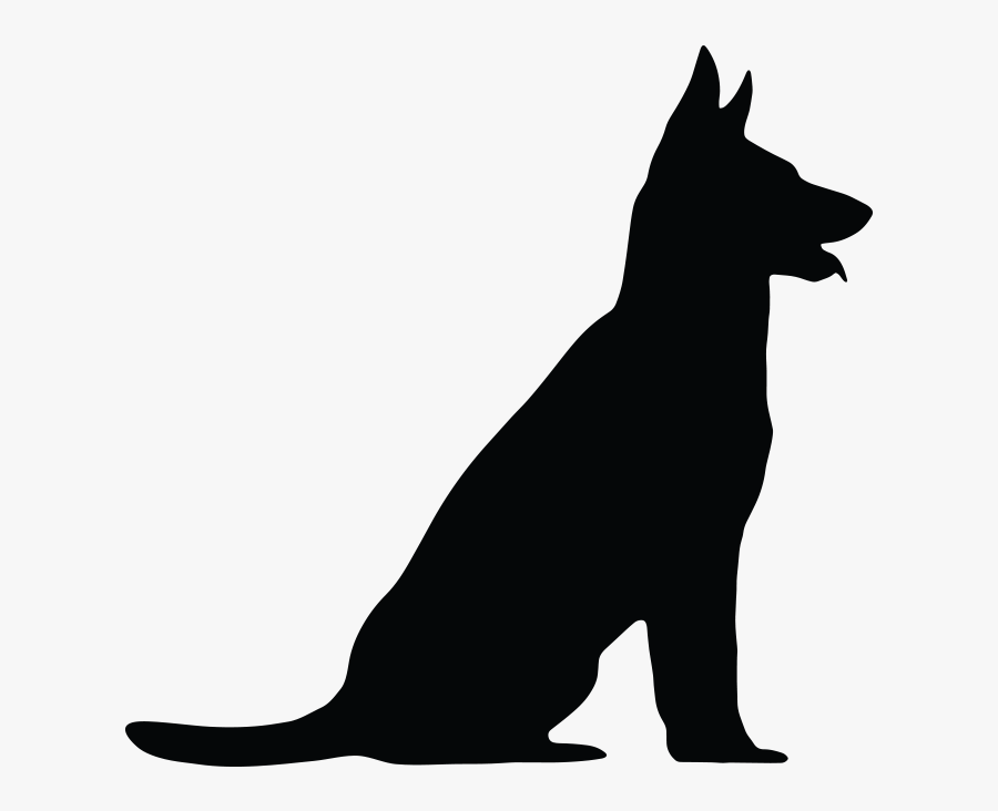 German Shepherd Vector Graphics Clip Art Silhouette - German Shepherd Puppy Silhouette, Transparent Clipart