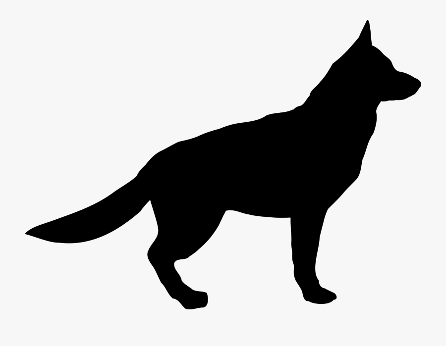 Cop Drawing German Shepherd Huge Freebie Download - German Shepherd Silhouette Png, Transparent Clipart