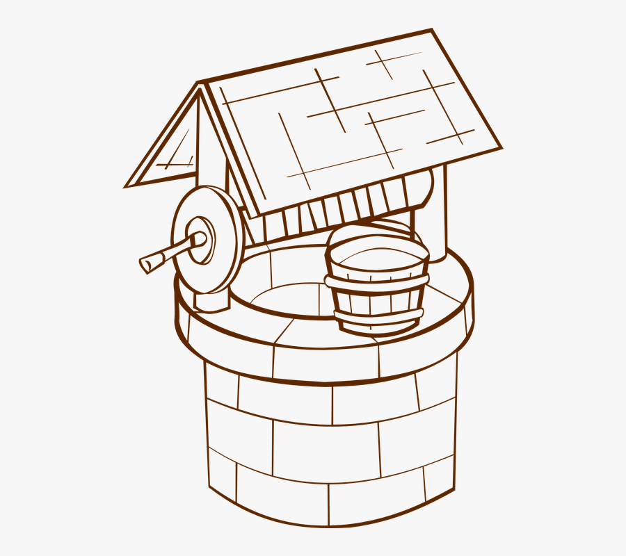 Well, Fountain, Spring, Water, Medieval, Middle Ages - Wishing Well, Transparent Clipart