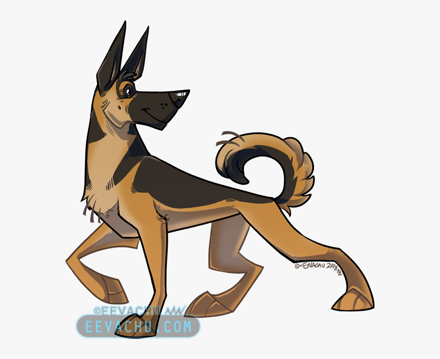 File 1bf5c06775 Original - Transparent German Shepherd Cartoon, Transparent Clipart