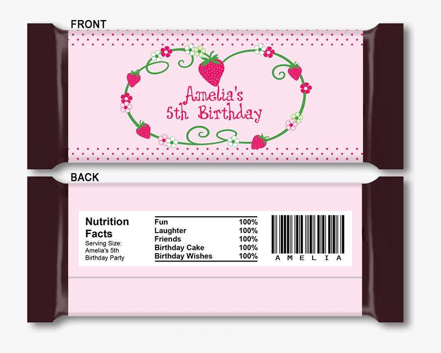 Hersheys Nutrition Facts Template, Transparent Clipart