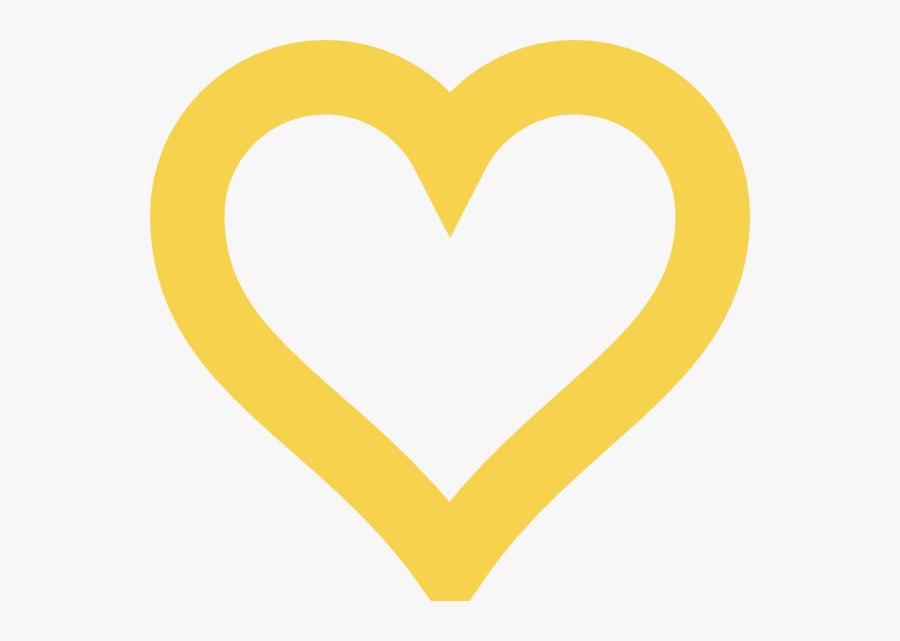 Gold Crayon Clip Art - Black And Yellow Heart, Transparent Clipart