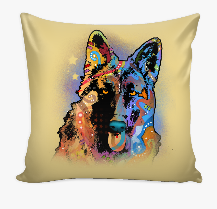 German Shepherd Pillow Cover, Multi-colors - Throw Pillow, Transparent Clipart
