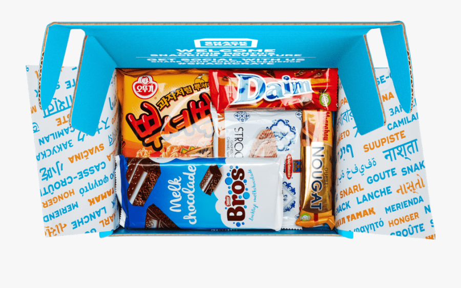 Snack Box From Around The World, Transparent Clipart