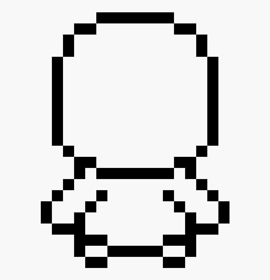 Pokemon Heart Gold Character Outline Clipart , Png - Sans Pixel Art Head, Transparent Clipart