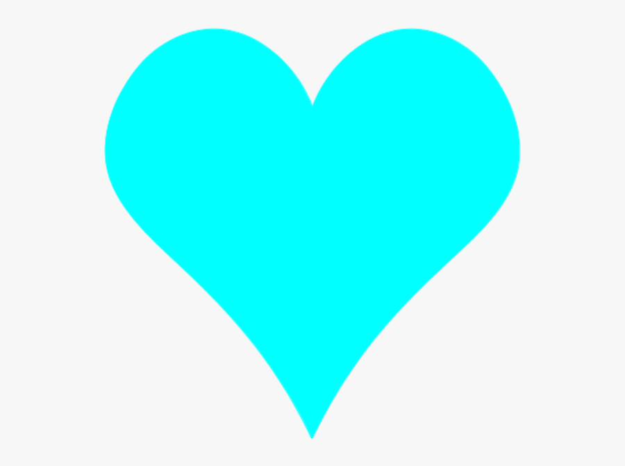 Light Blue Love Heart, Transparent Clipart