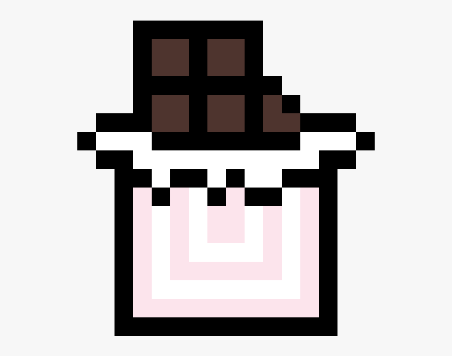 Pixel Art Schokolade, Transparent Clipart