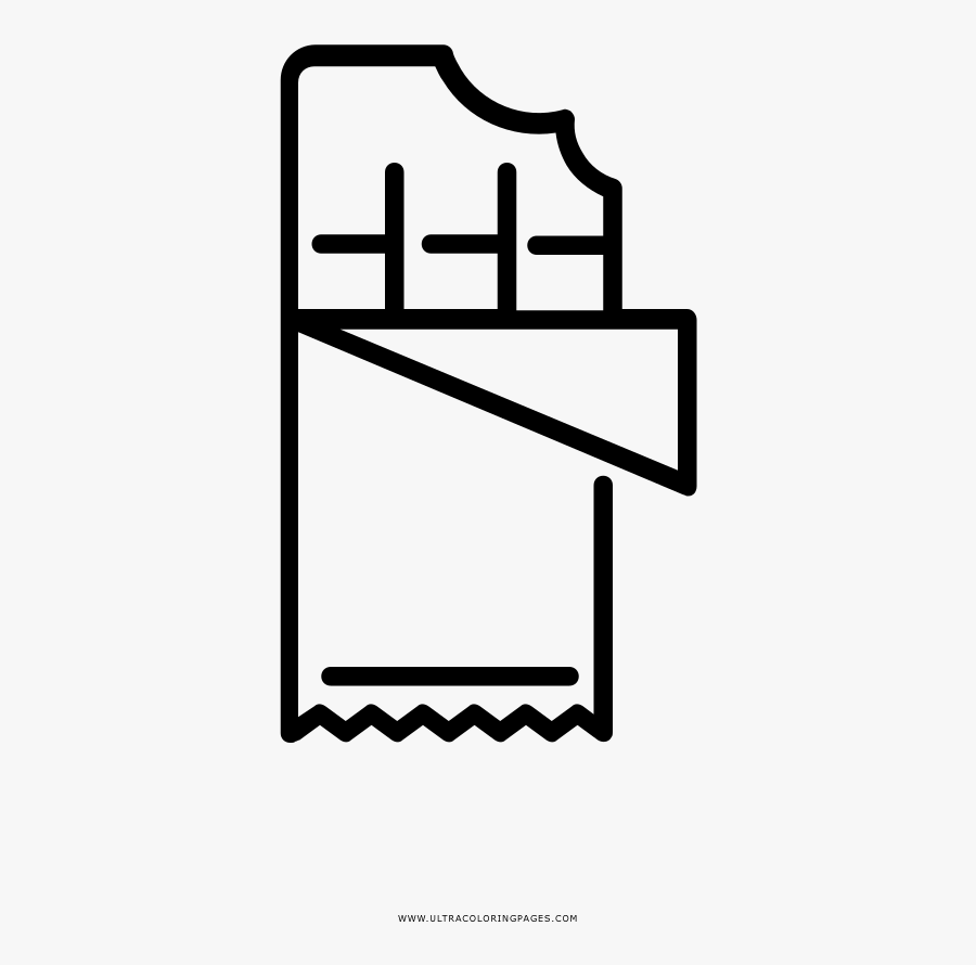 Chocolate Bar Coloring Page , Free Transparent Clipart - ClipartKey