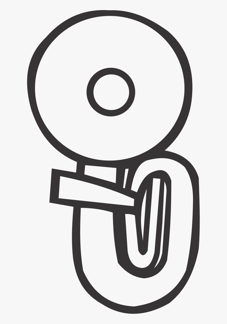 Tuba - Circle, Transparent Clipart