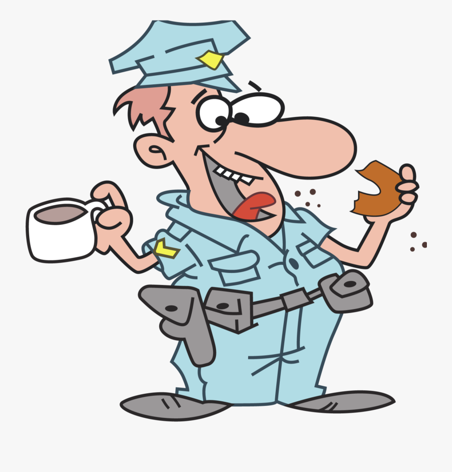 Cop Clipart Donuts - Cop Donut Png, Transparent Clipart