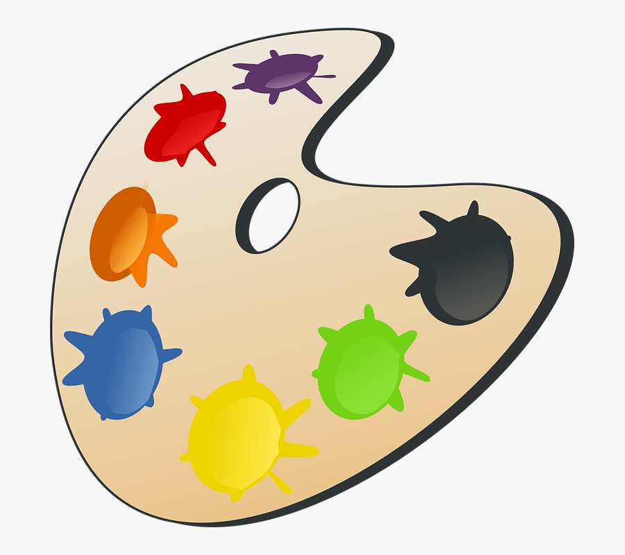 Tuba Sound Pallette - Palette De Couleur Peintre, Transparent Clipart