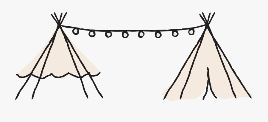 Two Tipis Copy 2, Transparent Clipart