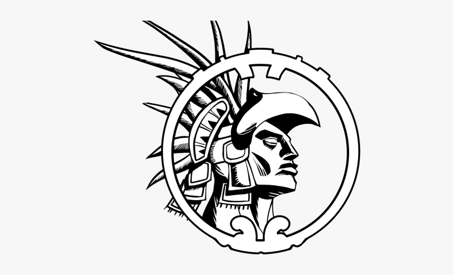 Easy Aztec Warrior Drawing, Transparent Clipart