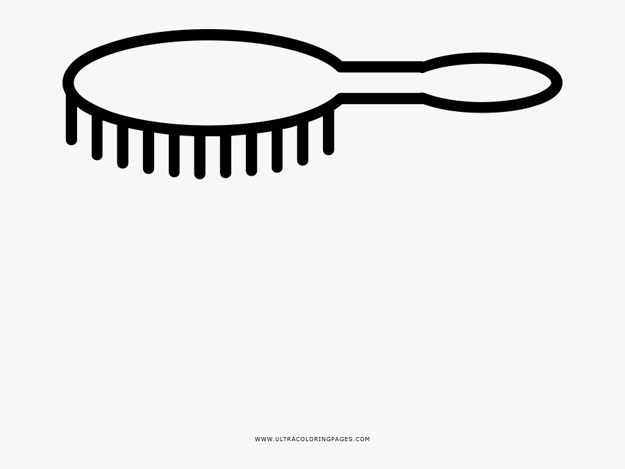 Hair Brush Coloring Page - Hair Brush Coloring Pages, Transparent Clipart