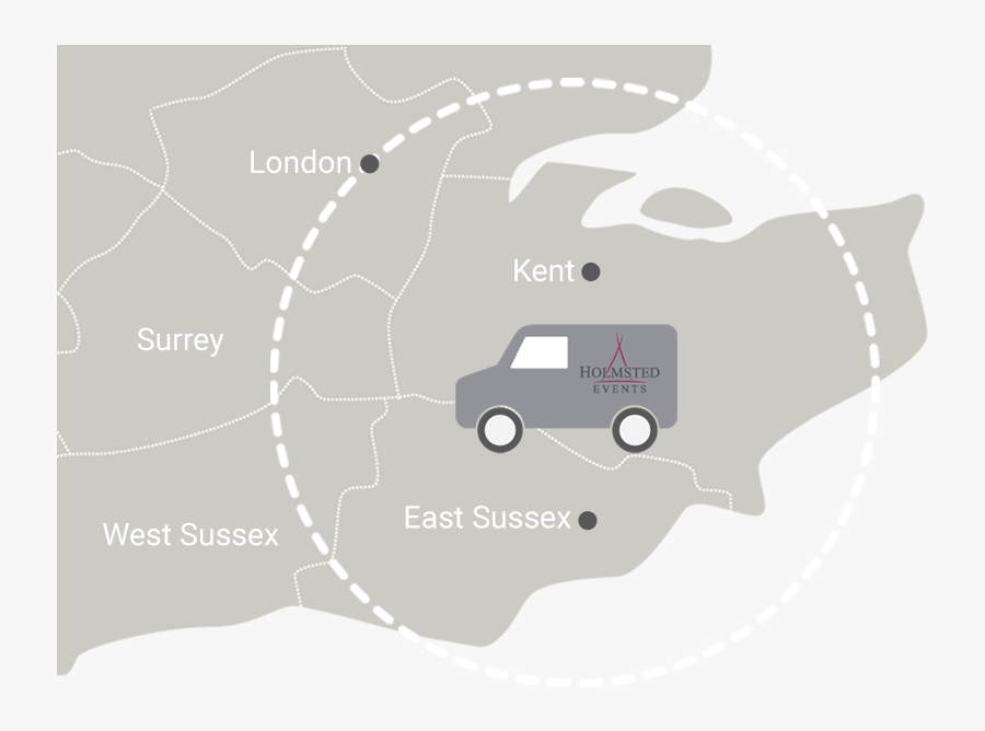 Map Serving Tipi Customers In Kent And East Sussex - Van, Transparent Clipart