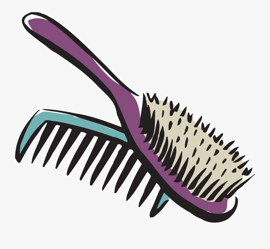 Hairbrush Png - Hair Brush And Comb Clipart, Transparent Clipart