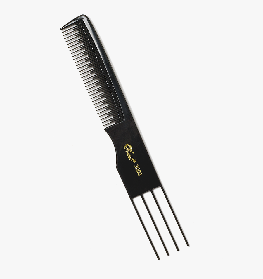 Transparent Hair Brush And Comb Clipart - Teasing Comb, Transparent Clipart