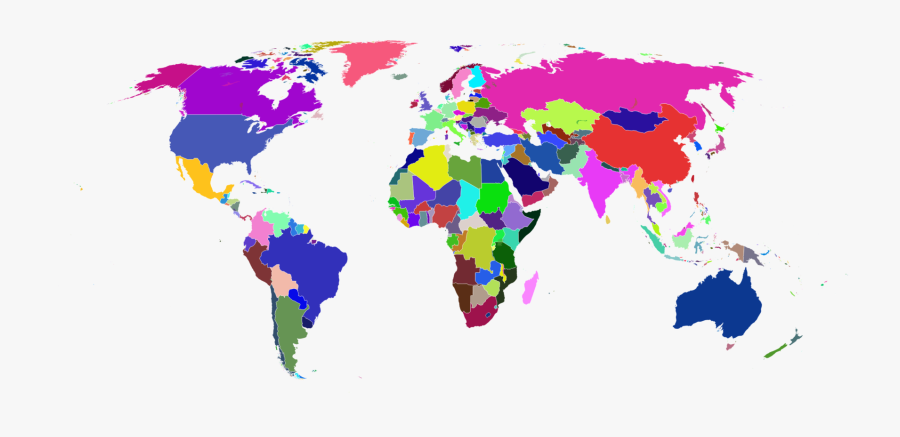 World,map,malankara Orthodox Syrian Church - Pakistan To Australia Map, Transparent Clipart