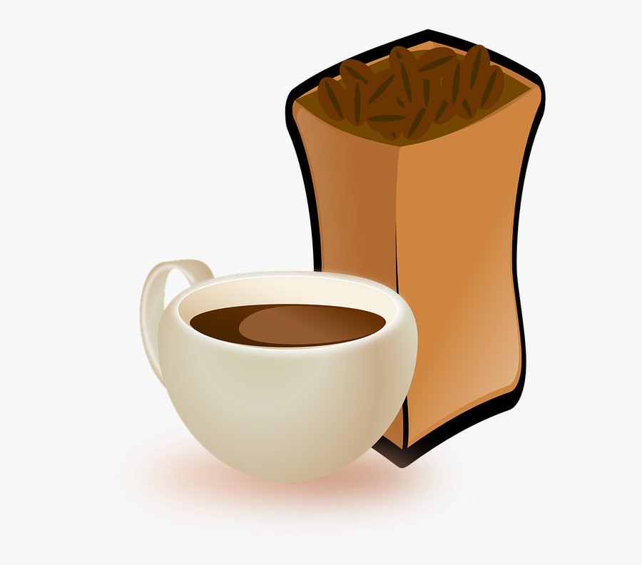 Coffee Bean Bag Clipart - Coffee Beans Clip Art, Transparent Clipart