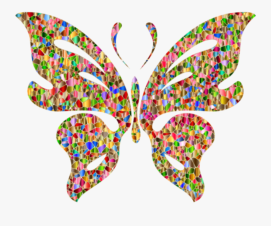 Butterfly Clipart With Beige Background - Chromatic Butterfly, Transparent Clipart
