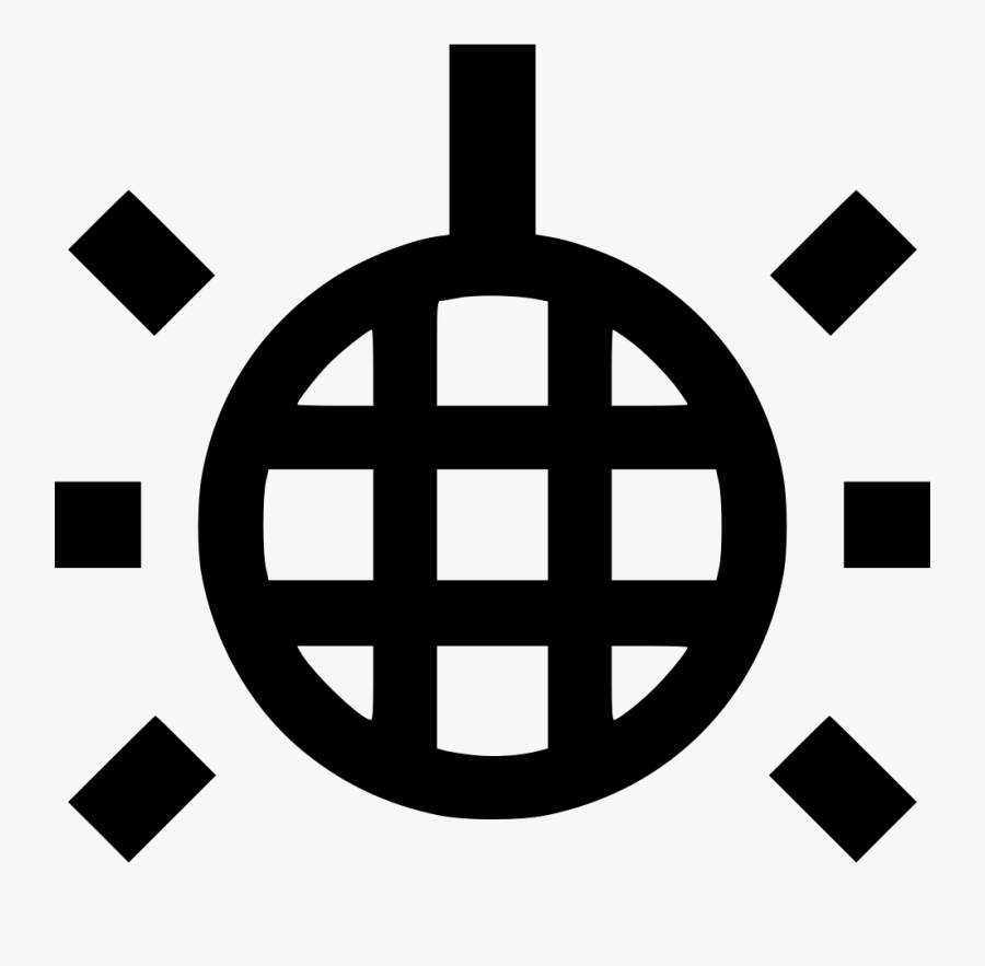 Disco Ball - Coverage Map Icon, Transparent Clipart