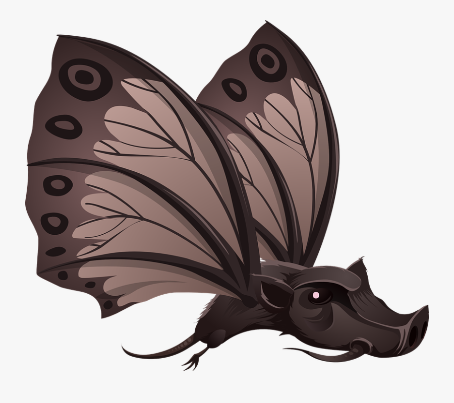 Inhabitants Npc Butterfly Svg Clip Arts - Butterfly Pig, Transparent Clipart