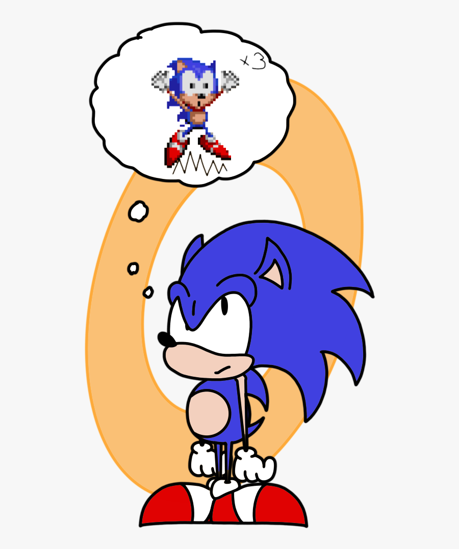 Sonic The Cringe Hog By Catbitdraws - Cartoon, Transparent Clipart