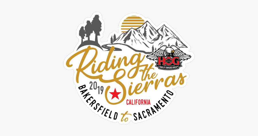 Riding The Sierras - Harley Owners Group, Transparent Clipart