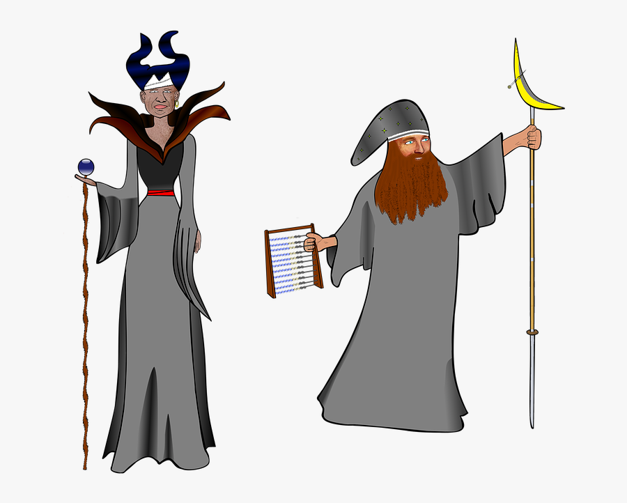 Häxe, Magician, Magic, Fantasy, Science, Antiquity - Cartoon, Transparent Clipart