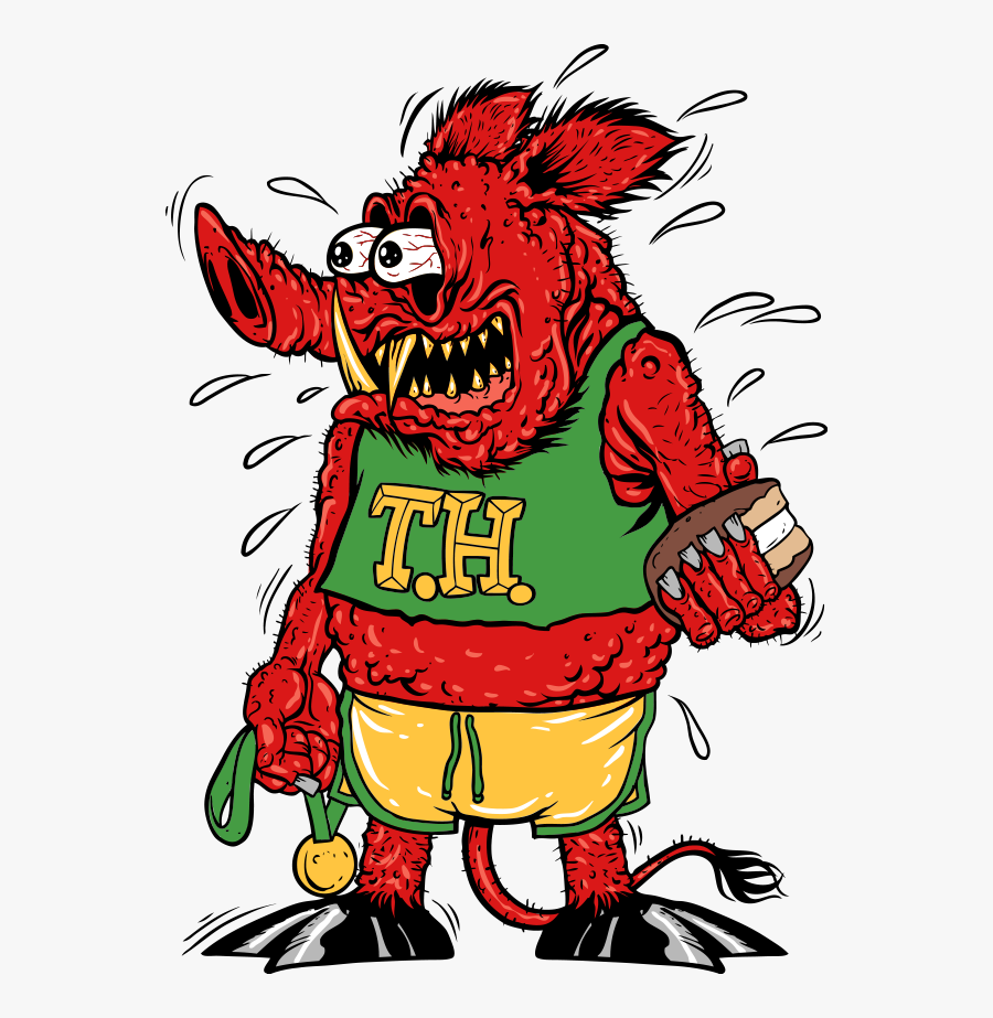 Trail Hog - Cartoon, Transparent Clipart