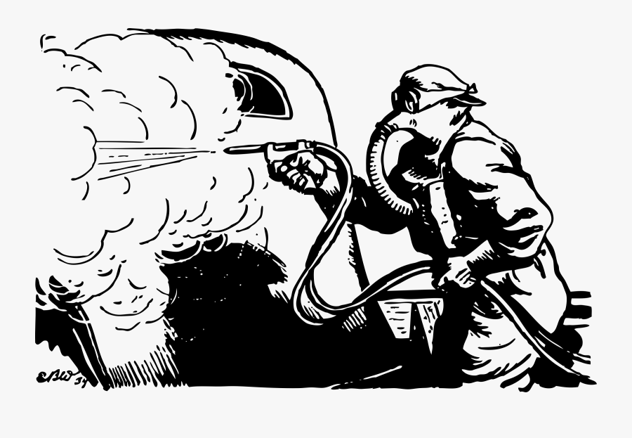 Spray Painting A Car Clip Arts, Transparent Clipart