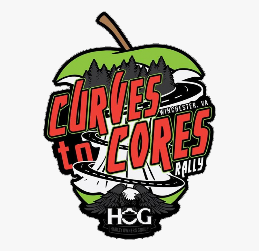 Curves To Cores Rally Logo - Harley Owners Group, Transparent Clipart