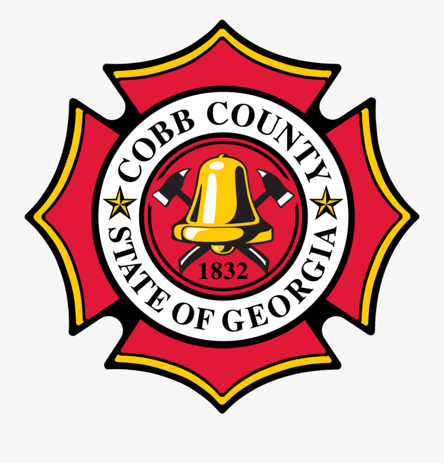 Firefighter Clipart Emergency Service - Cobb County Fire Logo, Transparent Clipart