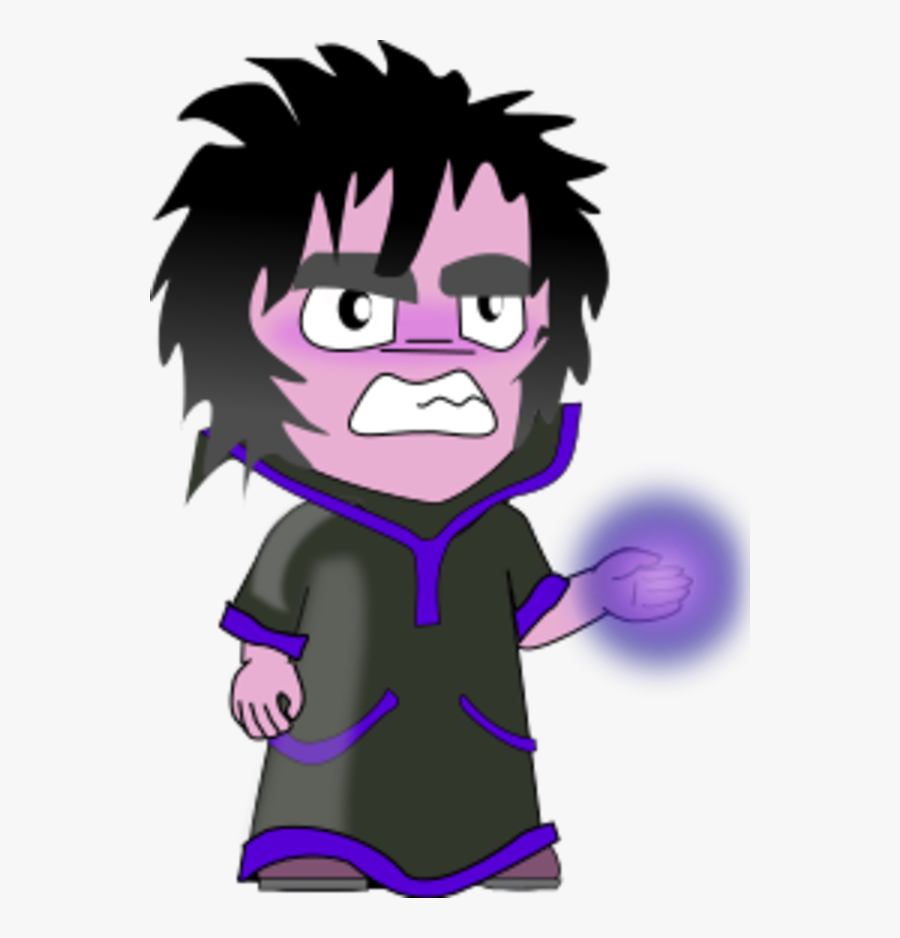 Boy Chibi Magician Sorcerer Cartoon Clipart , Png Download - Cartoon Sorcerer, Transparent Clipart