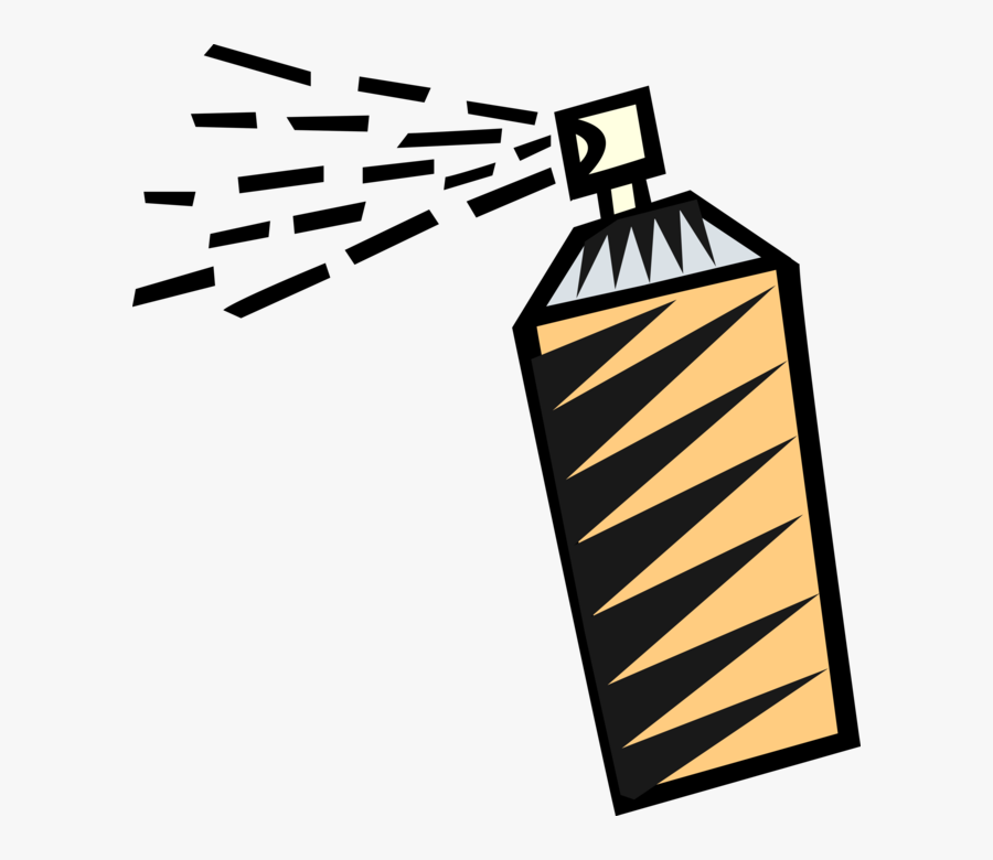 Vector Illustration Of Bottle Of Hair Spray - Hair Spray No Background, Transparent Clipart