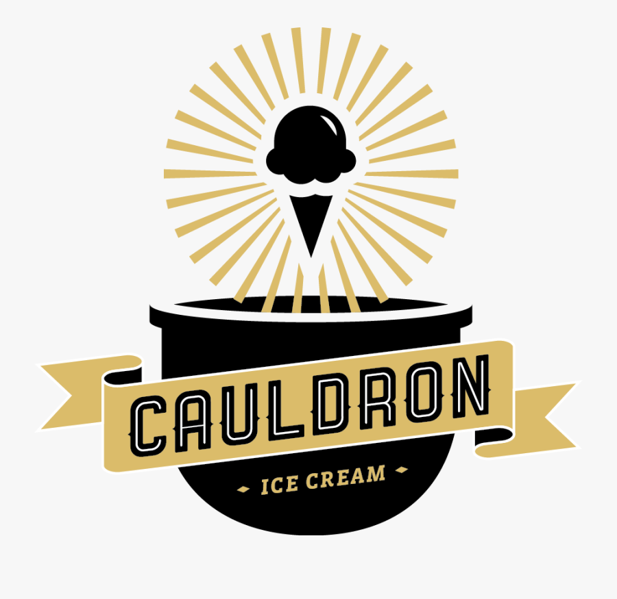 Cauldron Ice Cream Logo, Transparent Clipart