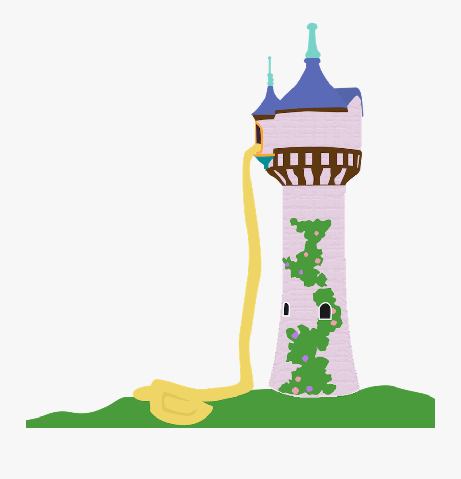 Transparent Disney Castle Silhouette Png - Rapunzel Tower Png, Transparent Clipart