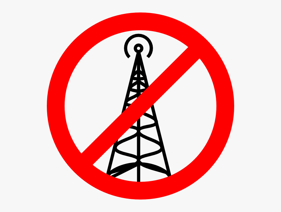 No Cell Phone Towers, Transparent Clipart